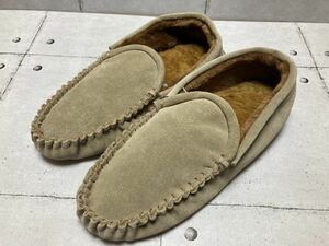 ムートンスエードモカシンルームシューズブラウンＬサイズ　ムートン王国岩井ムートンhttps://iwai-mouton.jp/room-shoes-slippers-t11br/