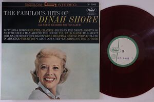 LP Dinah Shore Fabulous Hits Of Dinah Shore CP7062 CAPITOL プロモ /00260