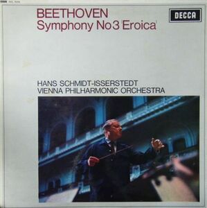 英LP Ludwig van Beethoven, Hans Schmidt-Isserstedt, Wiener Philharmoniker Symphony No 3 'Eroica' SXL6232 Decca /00260