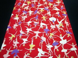 [ capital ...] silk long kimono-like garment flap ba Rely na red ground change sleeve for 2.2m①