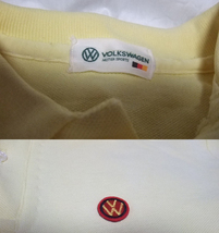 VOLKSWAGENロゴ入りポロシャツ(黄色)。_画像2