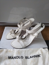 新品同様 MANOLO BLAHNIK サンダル イタリア製 マノロブラニク 37_画像1