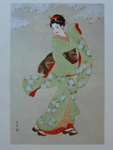 Art hand Auction 今野由恵, ｢花だより｣, 希少豪華大判画集画, 高級新品額･額装付, 状態美麗, 美人画, 日本画家, 送料込み, 21, 絵画, 油彩, 自然, 風景画