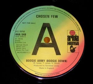 Soul Funk 45★★ CHOSEN FEW / BOOGIE ARMY + SWEET NOTHING（UK ARIORA）★★ 7” シングル盤 ★★ ソウル / DISCO / ブギー ファンク