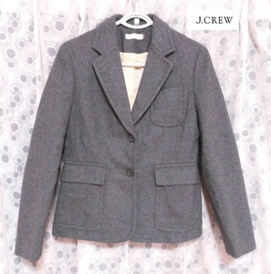 お得♪ 即決有　J.CREW　ジェイクルー　レナウン　グレー　ウール　ジャケット　S　〒520