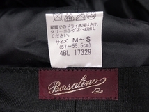 送料無料 Borsalino ウールキャップ・M～S/57cm～55.5cm★ボルサリーノ/帽子 キャスケット/23*2*1-18_画像9