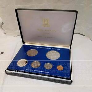 CERTIFICATE OF AUTHENTICITY THE 1976 COINAGEOF THE BRITISH VIRGIN ISLANDS PROOF SET MINTED AT THE FRANKLIN MINT 傷汚れ有 1セットBの画像3