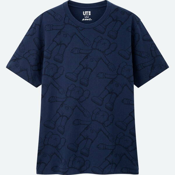 * 1点のみ * 送料無料 * UNIQLO KAWS UT ユニクロ カウズ Tシャツ コラボ S / Blue *