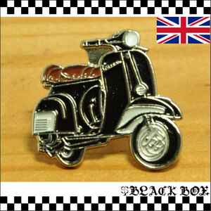 英国 インポート Pins ピンズ ピンバッジ ラペルピン 画鋲 Lambretta ランブレッタ VESPA ベスパ MODS モッズ イギリス UK GB ブラック 453