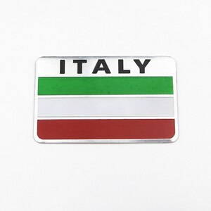 アルミニウム ステッカー シール アルミステッカー トリコローレ 三色旗 イタリア 国旗 vespa ベスパ ヴェスパ スクーター ITALY D