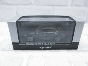ミニカー　1/43　京商　トヨタ　クラウン　ハイブリッド　アスリートS　ブラックスタイル　プレシャスブラックパール　モデルカー