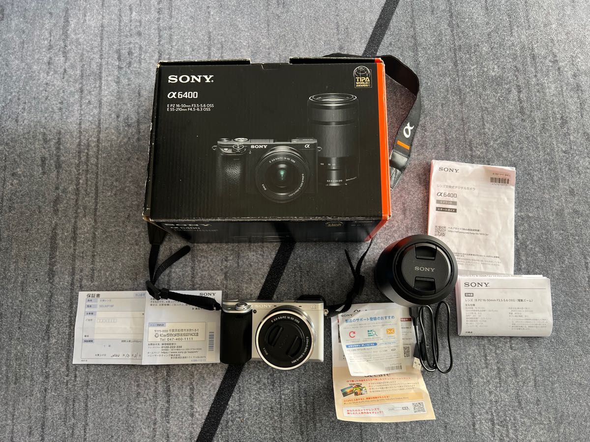 SONY α6400 レンズキット カメラバッグ+お掃除用具付き SONY レンズ