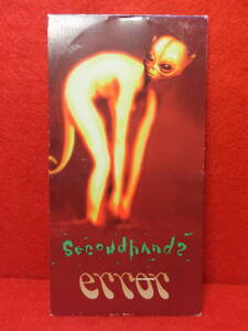 8cmCD (サンプル盤)　Secondhands / error　TODT-5111　中古