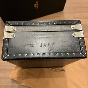 美品☆bosphorus leather petra watch case parchment patina grey ボスフォラスレザー 6本用 ウォッチケース ウォッチボックス パティーヌの画像6