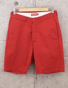 【送料無料】 Supreme シュプリーム Chino Short チノ ショーツ ショートパンツ レッド サイズ30