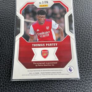 2021 panini Prizm PREMIER auto THOMAS PARTEY arsenalの画像2