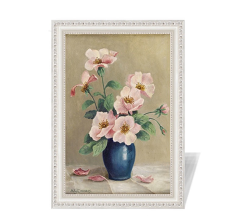 Reproduction de peinture à l'huile de fleurs, vente spéciale, 55cm x 40cm, beaux-arts, Peinture, Peinture à l'huile, Nature morte