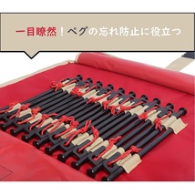 HIKEMAN ペグ収納ケース 大容量 コンパクト ロープ アウトドア収納 キャンプ道具 小物収納 ハンマー同時収納 221Mサイズ 2色から選択_画像9