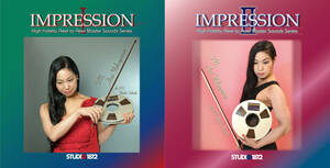 IMPRESSION Ⅰ+Ⅱ 2Tr38Cm violin Solo music tape aluminium reel version bundle limitation free shipping!