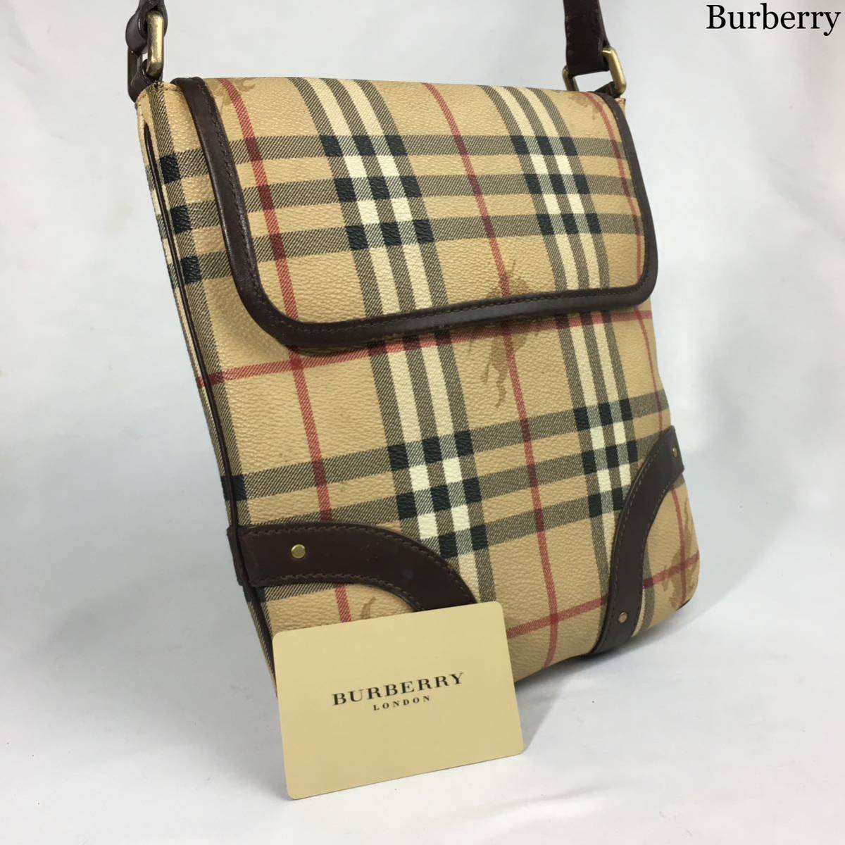 ヤフオク! -「バーバリー ノバチェック バッグ」(ショルダーバッグ ...