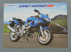 スズキ　SV650S　SUZUKI　SV650S　輸出仕様車　1998年9月　英語表記バイクカタログ【S輸1990-13】