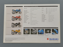 スズキ　SV650S　SUZUKI　SV650S　輸出仕様車　1998年9月　英語表記バイクカタログ【S輸1990-13】_画像3