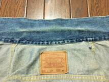 ９０ｓ リーバイス ＬＥＶＩ’Ｓ ７１５５７ ビンテージ レプリカ ビッグＥ ジージャン ４０ 復刻 デニム トラッカー ジャケット 日本製_画像6