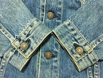 ９０ｓ リーバイス ＬＥＶＩ’Ｓ ７１５５７ ビンテージ レプリカ ビッグＥ ジージャン ４０ 復刻 デニム トラッカー ジャケット 日本製_画像7