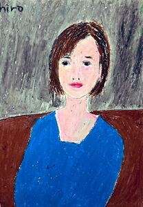 Art hand Auction Artist Hiro C The All-Knowing One, Artwork, Painting, Pastel drawing, Crayon drawing