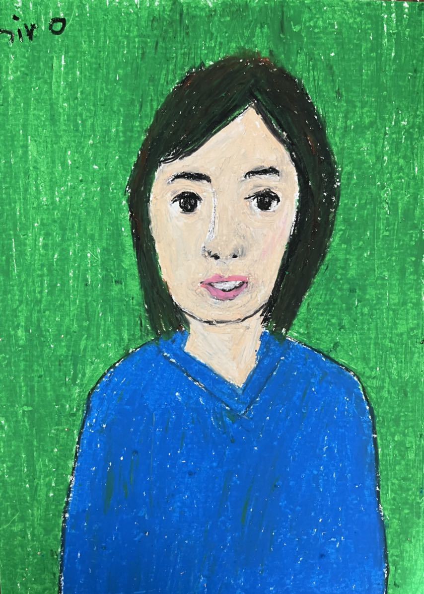 絵描きhiro C｢緑化｣, 美術品, 絵画, パステル画, クレヨン画