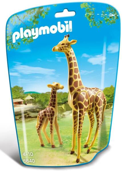 即決！新品 PLAYMOBIL 6640 キリンの親子 動物園シリーズ