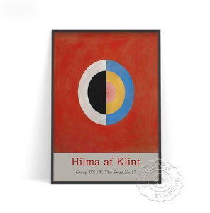  C776 ヒルマ・アフ・クリント Hilma af klint ヴィンテージ キャンバスアートポスター 50×70cm イラスト インテリア 海外製 枠なし D