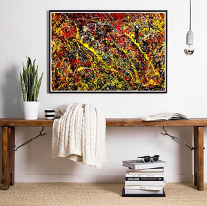  C2426 ジャクソン・ポロック Jackson Pollock 抽象表現 キャンバスアートポスター 50×70cm イラスト インテリア 雑貨 海外製 枠なし I