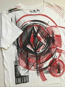  Volcom volcom short sleeves T-shirt deterioration goods white group surfing M size 