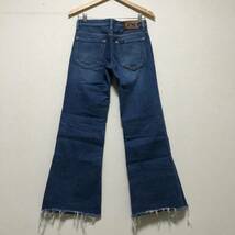 2000円スタート 激レア OLD LEE デニムフレアパンツ ブーツカット カットオフ ビンテージ vintage リー ジーンズ ベルボトム ブーツカット_画像6