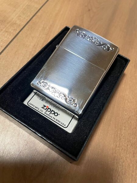 ジッポ　ZIPPO いぶし仕上げ　加工　模様　オイルライター