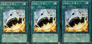 遊戯王 ノーマル 魔法 3枚セット 神秘の中華鍋 308