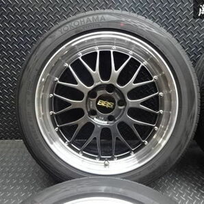 ●BBS LM LM233 鍛造 FORGED 18インチ 8J +45 PCD 114.3 ダイヤモンドブラック クラウン アリスト チェイサー シーマ スカイライン 棚S-2の画像2