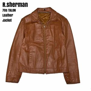 ＊6140 70s R.sherman TALON シングル　レザージャケット