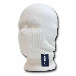 USA正規品 Decky ディッキー 1Hole タクティカル ニット フェイスマスク Balaclava バラクラバ 目出し帽 ホワイト 白 ミリタリー