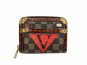 LOUIS VUITTON (ルイヴィトン) ダミエ トランクタイム ジッピー・コインパース M52745 ブラウン レディース メンズ/028