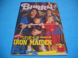 ★BURRN!★IRON MAIDEN【1990年2月】EUROPE / BRITNY FOX / KAI HANSEN / GUNS N' ROSES / PAUL STANLEY / TESLA / Riot / DANGER DANGER