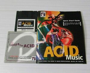 ACID Music Manual floppy disk English version 