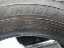 管理番号：SR1681☆スタッドレス 中古タイヤ 155/65R13 バリ山 冬4本価格！ヨコハマ IG50PLUS 人宛/営業所止め送料無料 プレオ ムーヴ_画像6