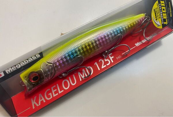 カゲロウMD125F メガバス megabass KAGELOU GG チャートバックレインボー PB 管理番号002