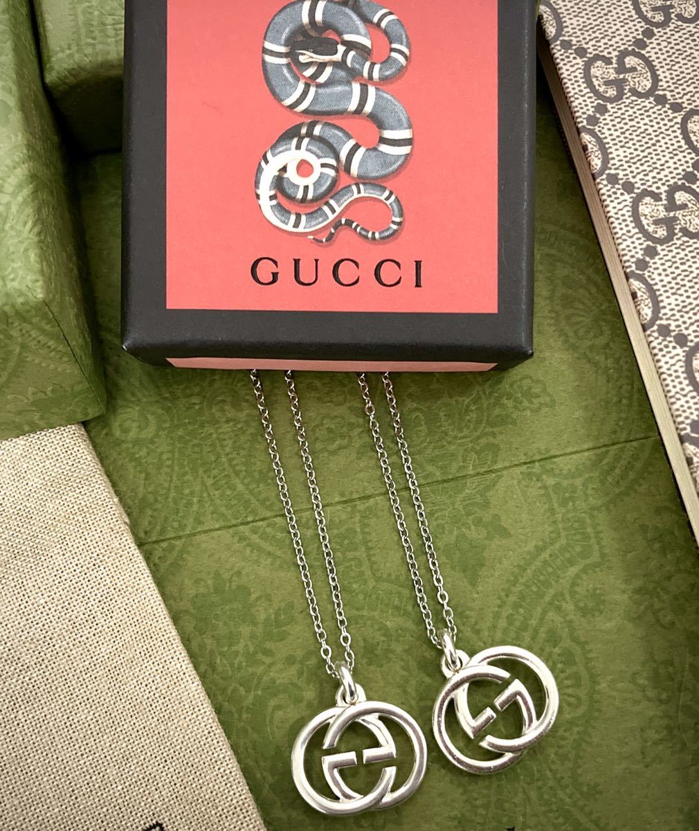 格安即決 #11 ほぼ未使用 GUCCI ネックレス インターロッキング GUCCI