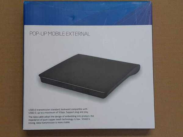 外付けDVDマルチドライブ USB3.0 POP-UP MOBILE EXTERNAL コンパクト ポータブル HGST/GT30N