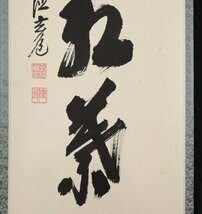 【模写】吉】8492 須賀玄道 書「時雨洗紅葉」 共箱 臨済宗 大徳寺派 瑞泉寺住職 仏教 大分県の人 茶掛け 茶道具 禅語 掛軸 掛け軸 骨董品_画像9