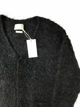 (D) 新同 YOKE ヨーク 21AW LOOSE MOHAIR CARDIGAN 1 ブラック モヘア カーディガン_画像2