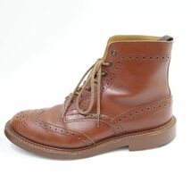 156s Tricker’s トリッカーズ ウイングチップ カントリー ブーツ n2508 UK9.5 箱無し ※中古_画像2